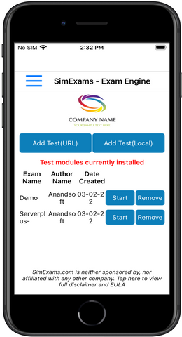 Exam Engine Help Image