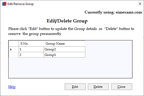 Add/Edit Group screen 2